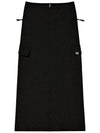 Two way zipper cargo long skirt Black - THE GREEN LAB - BALAAN 1