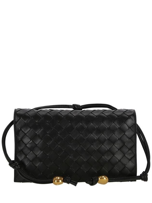 Intrecciato Strap Trio Shoulder Bag Black - BOTTEGA VENETA - BALAAN 1