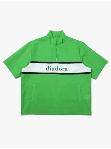 Diadora Montello Bento Short Sleeve Anorak GREEN - DIADORA - BALAAN 1