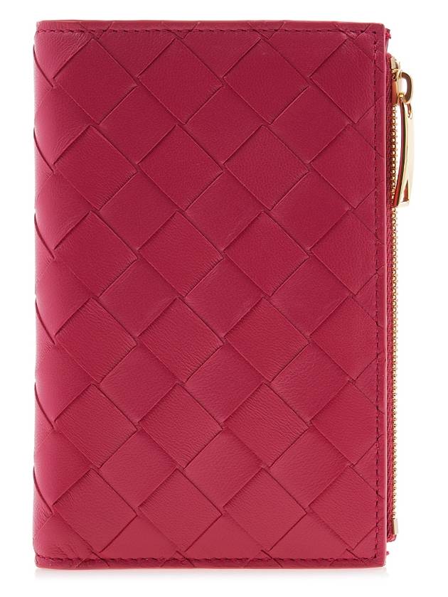 Intrecciato Folder Zipper Card Wallet Cranberry - BOTTEGA VENETA - BALAAN 2