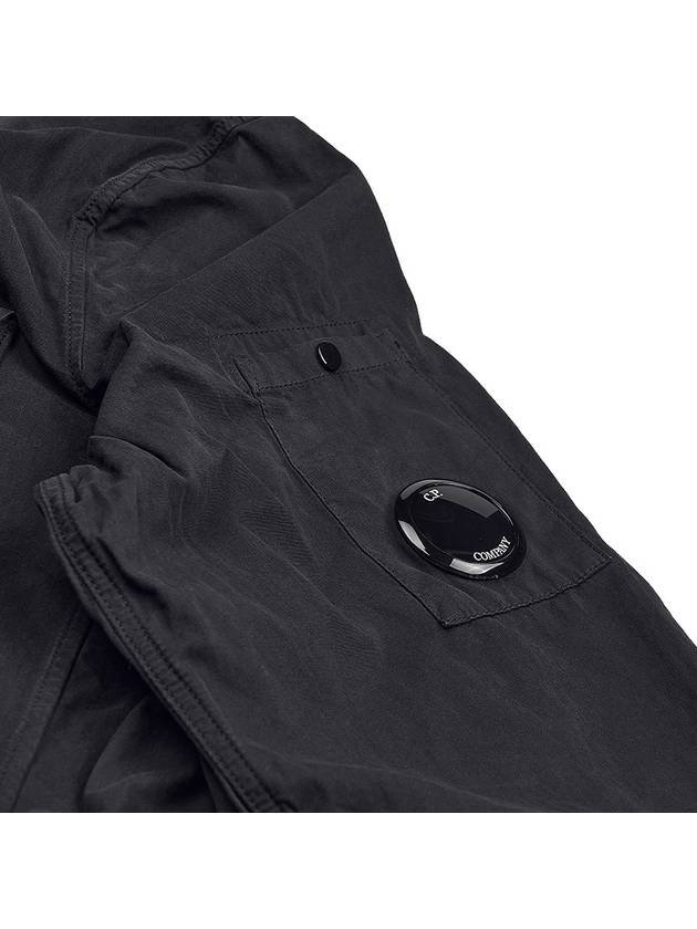 Lens Waffen Pocket Long Sleeve Shirt Black - CP COMPANY - BALAAN 9