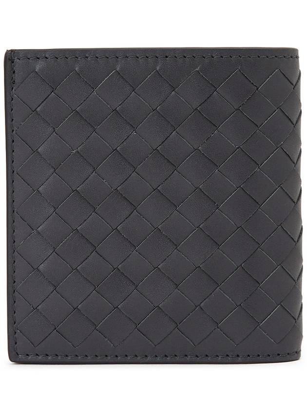 Intrecciato Small Folder Half Wallet Dark Grey - BOTTEGA VENETA - BALAAN 3