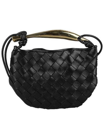 Sardin Intrecciato Mini Tote Bag Black - BOTTEGA VENETA - BALAAN 2