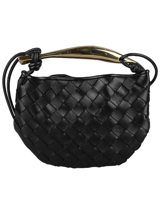 Sardin Intrecciato Mini Tote Bag Black - BOTTEGA VENETA - BALAAN 3