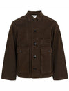 Boxy Denim Jacket Espresso - LEMAIRE - BALAAN 1