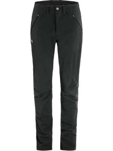 Women's Abisko Trail Stretch Trousers Black - FJALL RAVEN - BALAAN 1