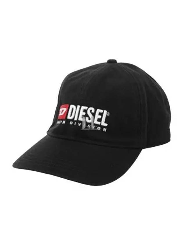 Corry Div Wash Logo Embroidery Base Ball Cap Black - DIESEL - BALAAN 2