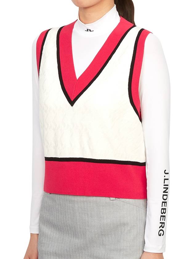 Golf Wear Women s Knit Vest AWKW09379 G064 - J.LINDEBERG - BALAAN 3