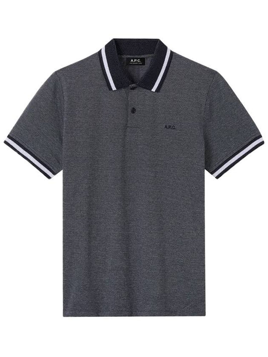 Men's MATHIAS Polo Short Sleeve T-Shirt COEYE H26070 IAK DARK NAVY 017dn - A.P.C. - BALAAN.