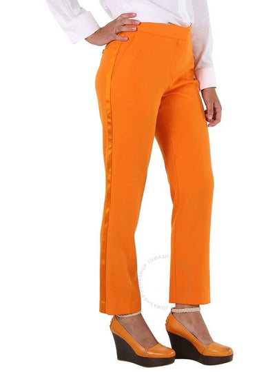 Burberry Ladies Deep Orange Aimi Mid-Rise Tailored Trousers, Brand Size 12 (US Size 10) - BURBERRY - BALAAN 2