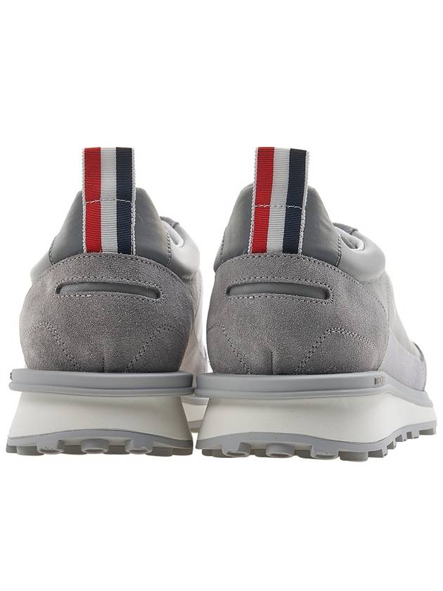 Vitello Alumni Trainer Caprede Low Top Sneakers Grey - THOM BROWNE - BALAAN 5