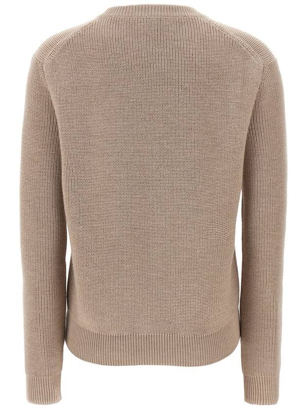 Pocket Wool Sweatshirt Beige - FENDI - BALAAN 3