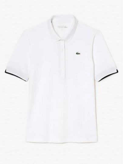 Women's Golf Performance Ultra Dry Short Sleeve Polo Shirt White - LACOSTE - BALAAN 2