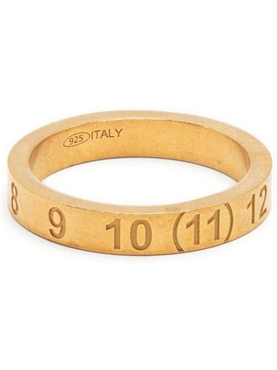 Numerical Engraved Logo Ring Gold - MAISON MARGIELA - BALAAN 2