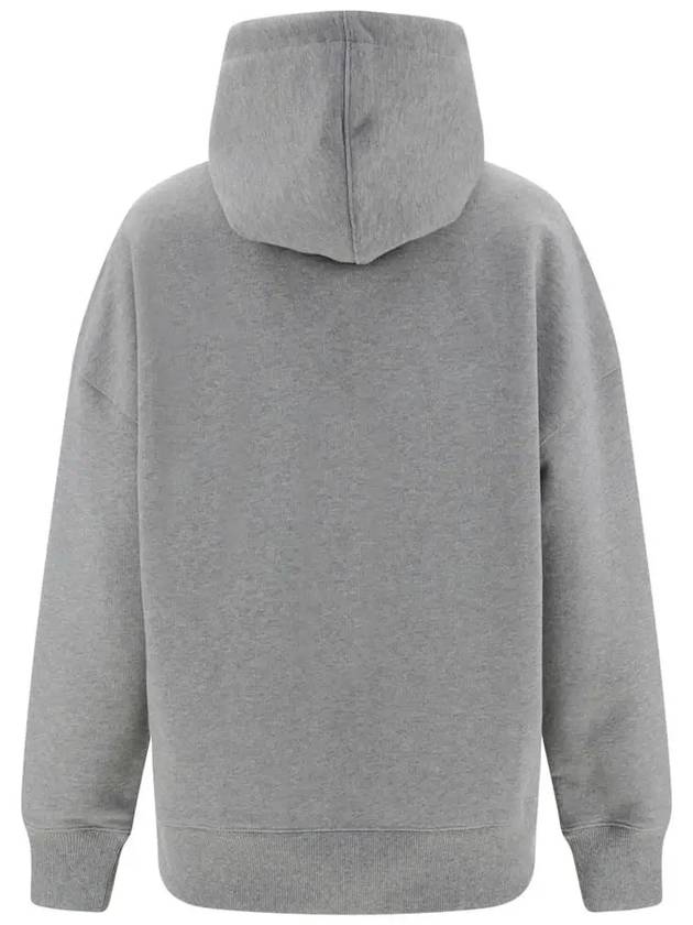 Coeur Sacre Embroidered Lettering Logo Hoodie Grey - AMI - BALAAN 4