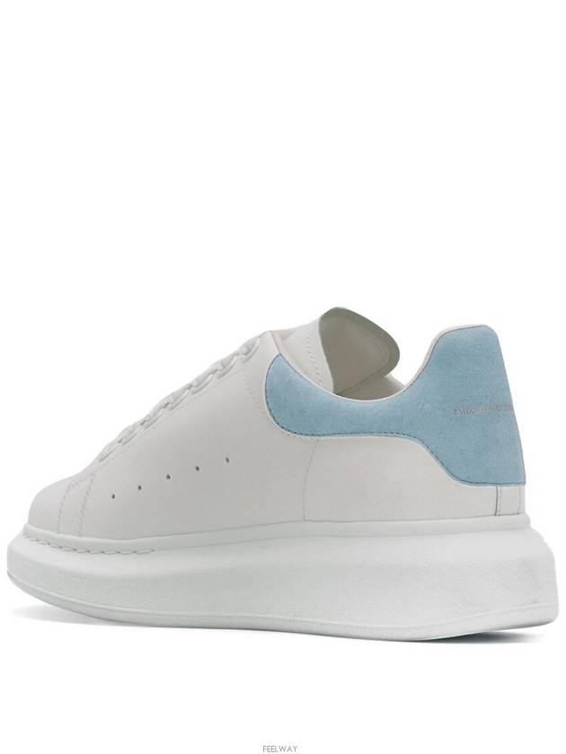 Oversized Low Top Sneakers White Powder Blue - ALEXANDER MCQUEEN - BALAAN 4