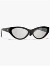 Cat eye sunglasses acetate strass black Lens Gray9163B C622 - CHANEL - BALAAN 1