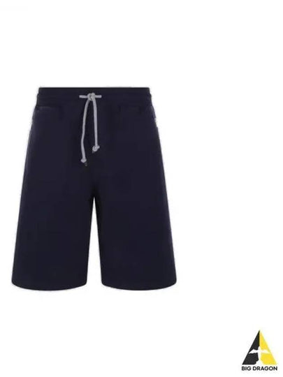 Men's Zipper Pocket Shorts Blue - BRUNELLO CUCINELLI - BALAAN 2