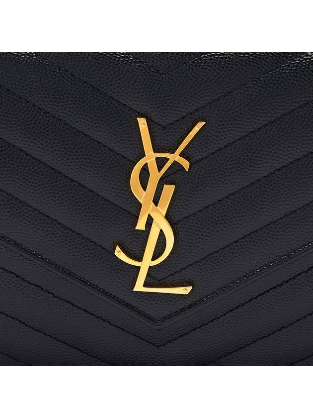 Monogram Matelasse Chain Shoulder Bag Black - SAINT LAURENT - BALAAN 9