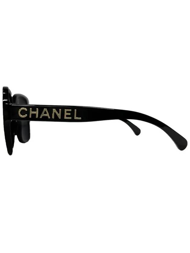 Eyewear Side Logo Square Sunglasses Black A71305 X08101 S2214 - CHANEL - BALAAN 7