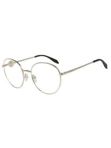 Eyewear Round Metal Eyeglasses Gold - ALEXANDER MCQUEEN - BALAAN 1