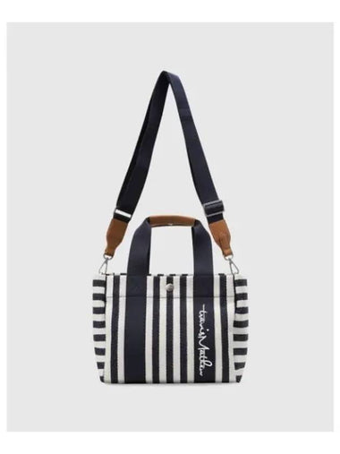 TRAVISMATHEW Women s Striped Small Tote Bag Navy - TRAVIS SCOTT - BALAAN 1