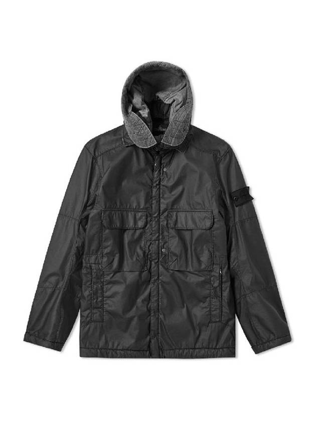 Men's Shadow Project Hooded Jacket Black - STONE ISLAND - BALAAN 1