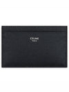 Logo Grain Card Wallet Black - CELINE - BALAAN 2