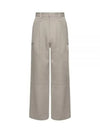 Virgin Wool Wide Pants Dove Grey - AMI - BALAAN 2