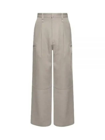 Virgin Wool Wide Pants Dove Grey - AMI - BALAAN 2