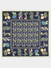 Floral Print Silk Scarf Navy - BALLY - BALAAN 2