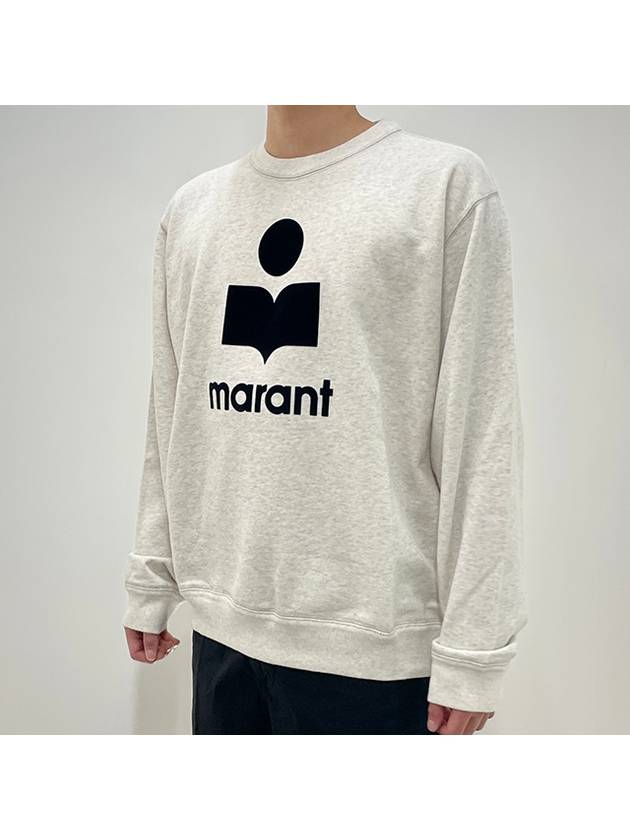 Mikoy Big Logo Cotton Sweatshirt Ecru - ISABEL MARANT - BALAAN 3