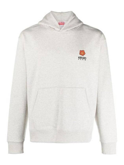 Boke Flower Crest Cotton Classic Hoodie Grey - KENZO - BALAAN 2