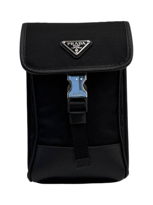 triangle logo phone holder cross bag 2ZH109 - PRADA - BALAAN 1