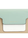 Saffiano Tri-Fold Half Wallet Blue - MARNI - BALAAN 8