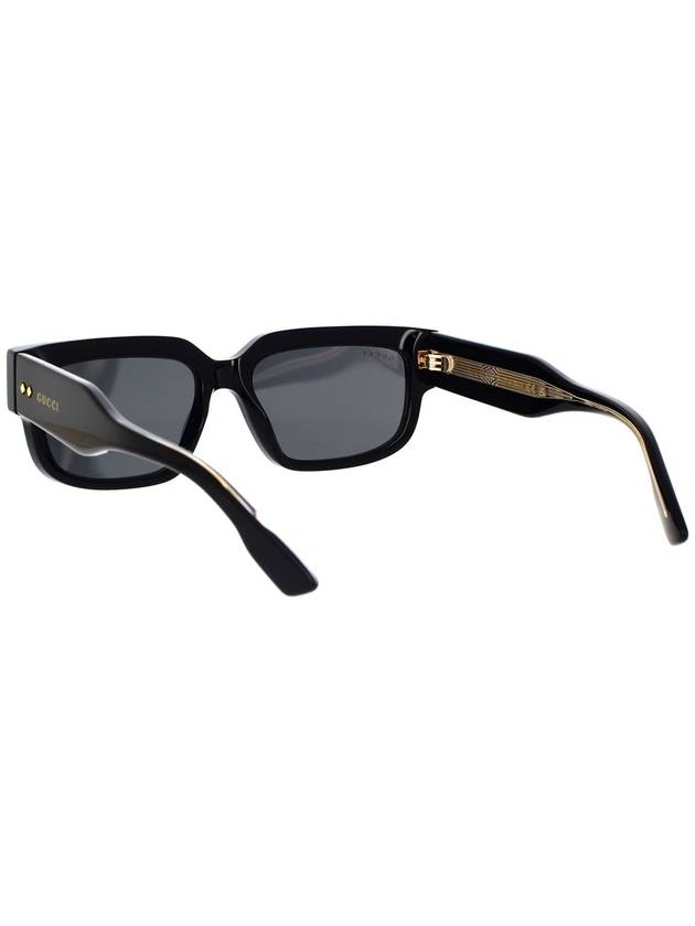 Square Frame Sunglasses Black - GUCCI - BALAAN 5