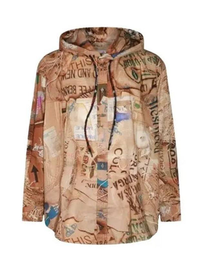 Print Drawstring Hoodie Brown - VIVIENNE WESTWOOD - BALAAN 2