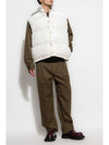 Button Padded Cotton Vest White - BOTTEGA VENETA - BALAAN 2