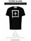 Stencil Two Logo Short Sleeve T-Shirt Black - STONE ISLAND - BALAAN 3