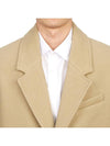 Two Button Wool Single Coat Champagne - AMI - BALAAN 8