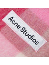 Check Mohair Muffler Pink - ACNE STUDIOS - BALAAN 5