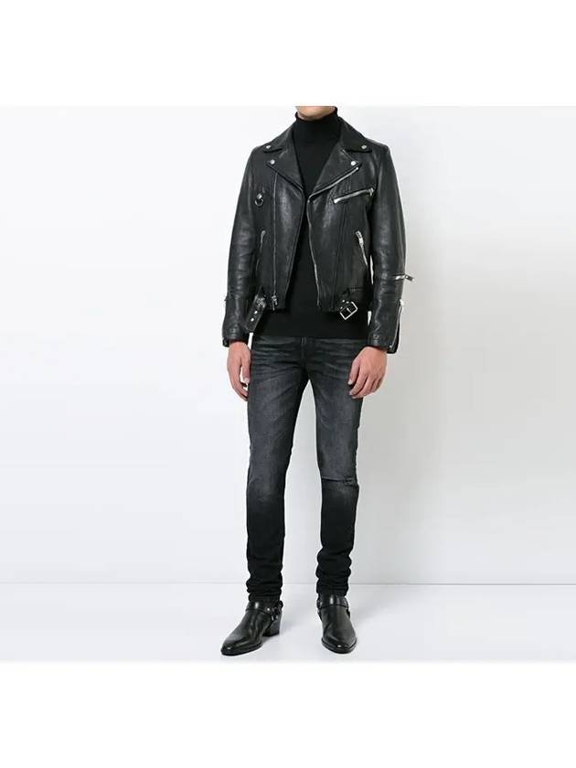 Black Knee Diss Jeans 489342 Y805L 1407 - SAINT LAURENT - BALAAN 7