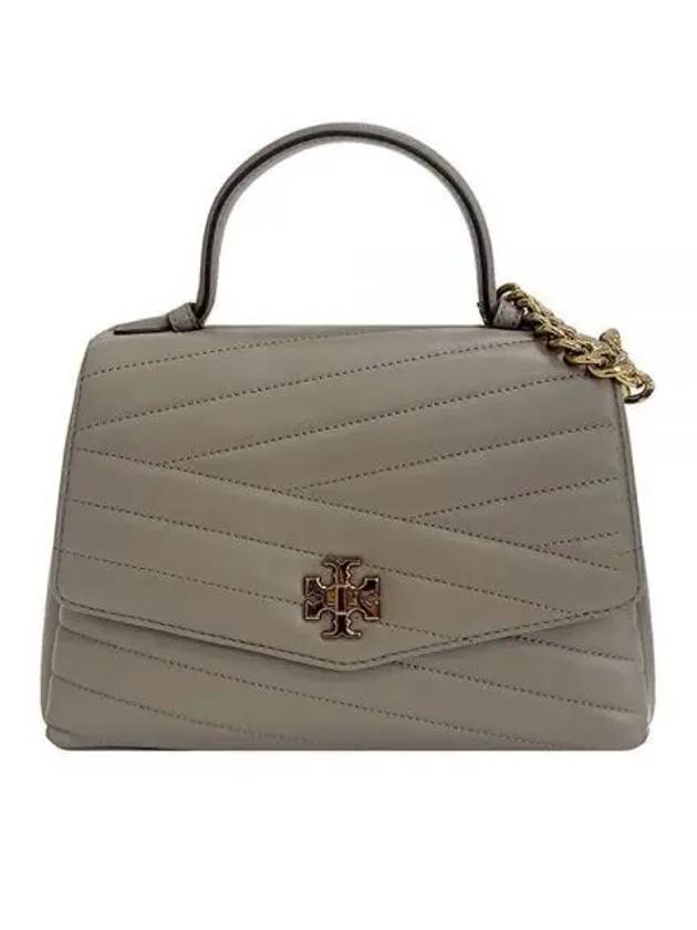 Kira Chevron Top Handle Satchel Cross Bag Brown - TORY BURCH - BALAAN 2