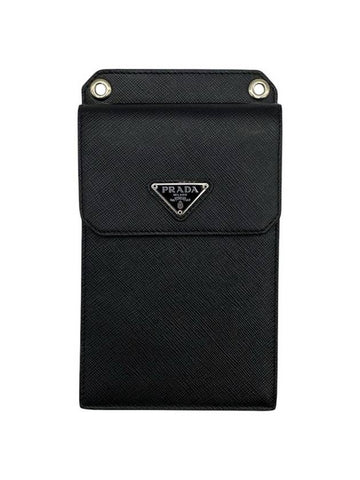 Saffiano leather smartphone case 2ZH068 - PRADA - BALAAN 1