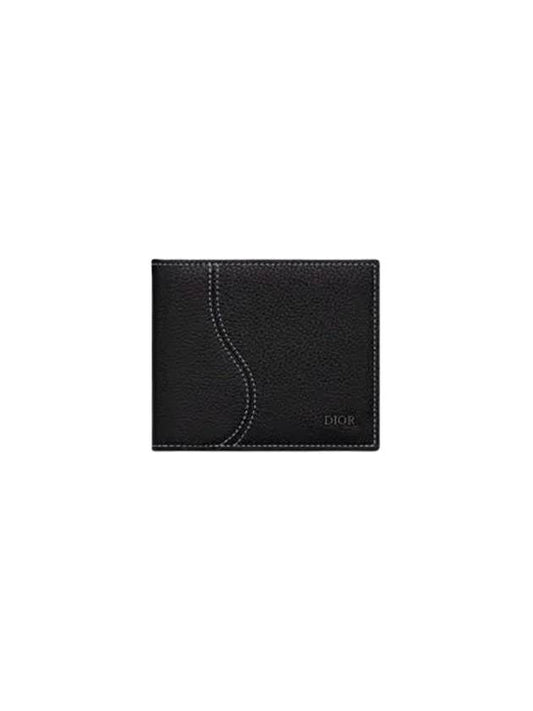 Saddle Compact Half Wallet Black - DIOR - BALAAN 1