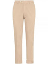 Tapered Chino Cotton Straight Pants Beige - BRUNELLO CUCINELLI - BALAAN 2