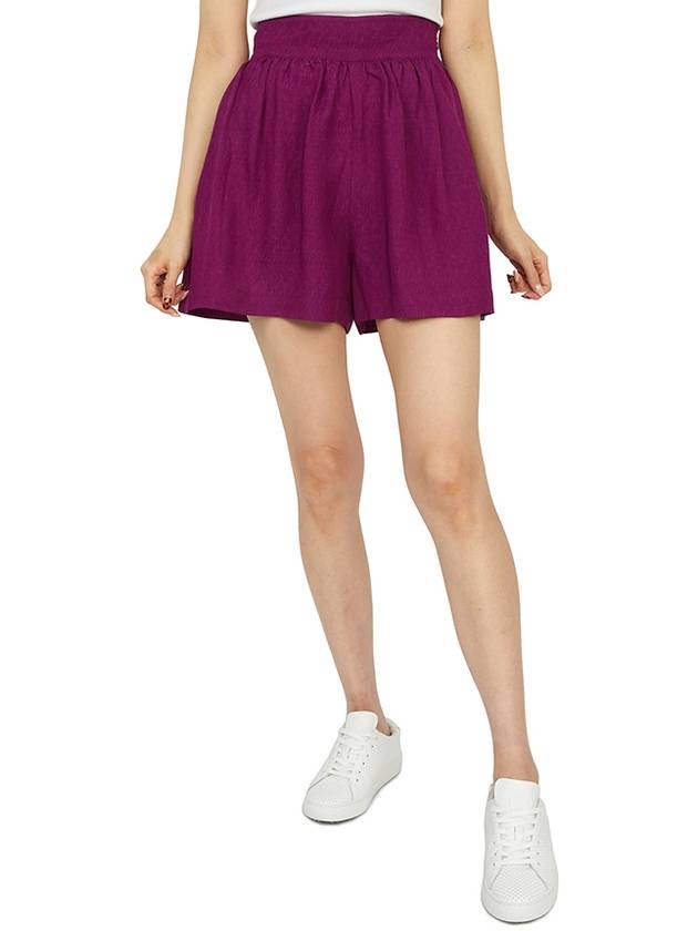 Women's Viscose Shorts Purple - VANESSA BRUNO - BALAAN 6