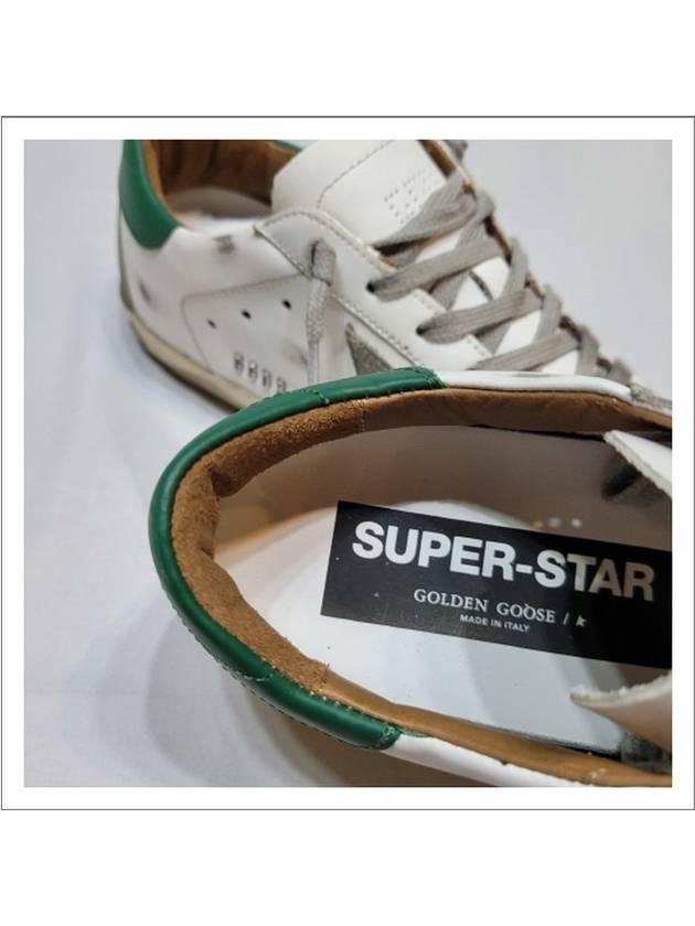 Superstar Suede Low Top Sneakers Green White - GOLDEN GOOSE - BALAAN 6