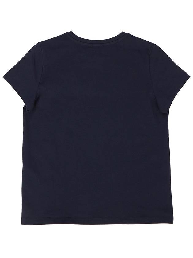 VPC Logo Organic Cotton Short Sleeve T-Shirt Navy - A.P.C. - BALAAN 3