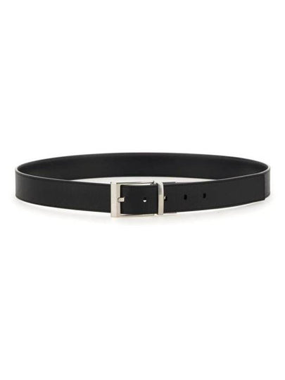 Dress Shiffie 35 Leather Belt Black - BALLY - BALAAN 2